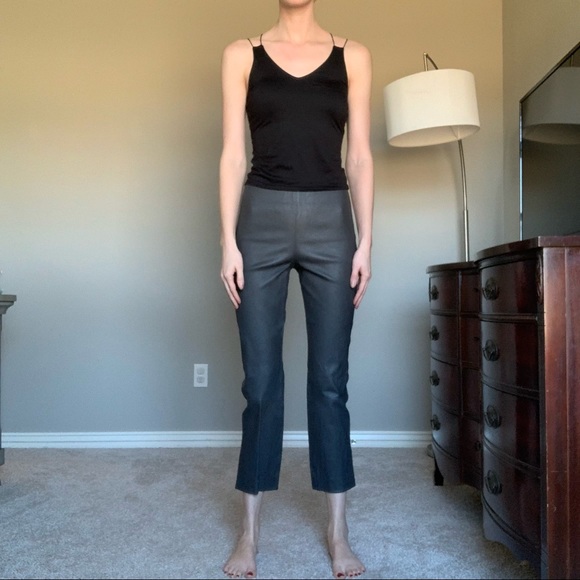 Leather Crop Pants - Picture 7 of 11